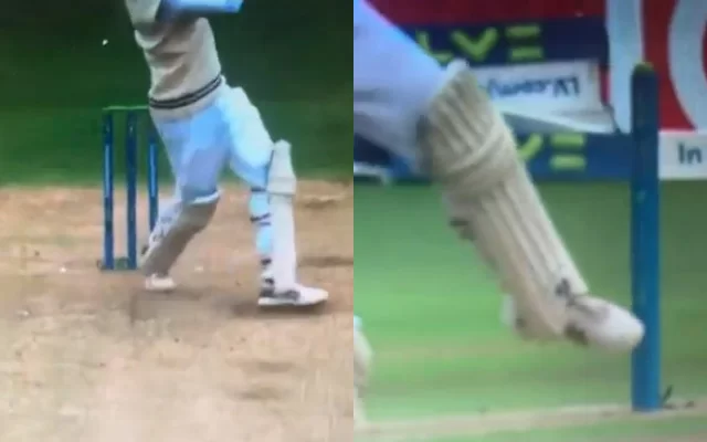 Jasprit Bumrah leg hitting leg-stump (Photo Source: Twitter)