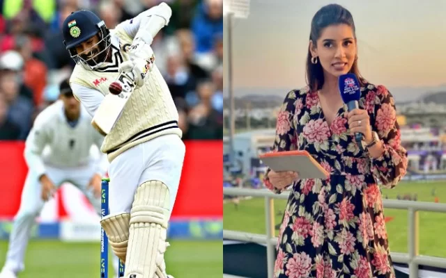 Jasprit Bumrah and Sanjana Ganesan. (Photo Source: Twitter)