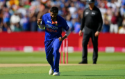 Jasprit Bumrah celebrating Liam Livingstone’s wicket (Photo Source: Twitter/BCCI)