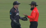 New Zealand Captain and Umpire Aleem Dar. (Photo Source: Twitter)