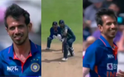 Rishabh Pant guiding Yuzi Chahal from behind the wickets. (Photo Source: Twitter)