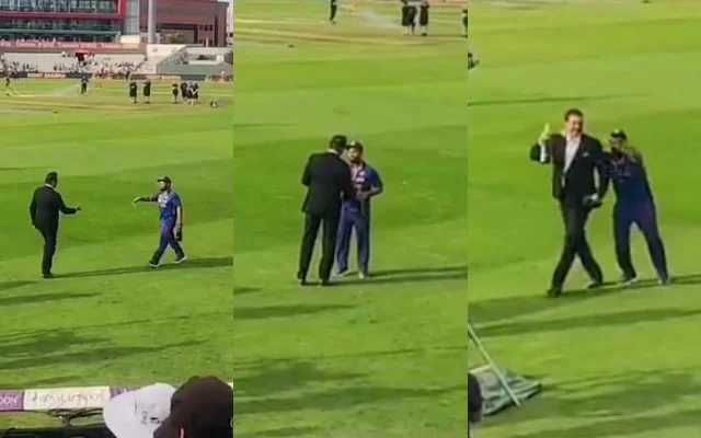 Rishabh Pant and Ravi Shastri. (Photo Source: Twitter/Tejesh Salian)