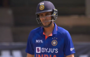 Shubman Gill in first ODI against West Indies (Photo Source: Fancode)