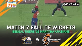Maratha Arabians vs Bengal Tigers | Fall Of Wickets | Abu Dhabi T10 League Season 2