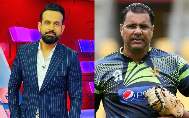 Irfan Pathan & Waqar Younis (Photo Source: Twitter)