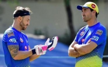 Faf Du Plessis and Stephen Fleming (Image Source: Twitter)