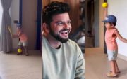 Suresh Raina and his son Rio (Image Source: Instagram)