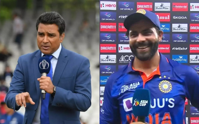 Sanjay Manjrekar & Ravindra Jadeja (Photo Source: Twitter)