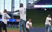 West Indies Skipper Nicholas Pooran and All-Rounder Jason Holder Enjoy Baseball Match Ahead of 4th T20I Against India (source-twitter)