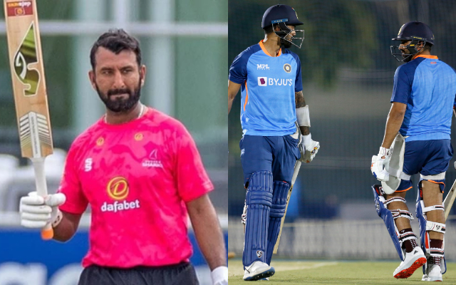 Cheteshwar Pujara and Team India (Image Source: Twitter)