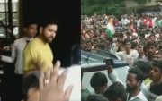 Fans outside the hotel to see Indian captain Rohit Sharma. (Photo Source: Twitter)
