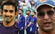 gautam gambhir, wasim akram and indian team (source- twitter)