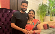 Kumar Kartikeya with his mother. (Photo Source: Twitter)