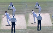 Sam Cook bowls Zondo. (Photo Source: England Cricket/ Twitter)