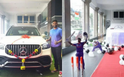 Suryakumar Yadav with his new car. (Photo Source: Instagram)