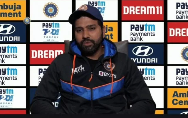 Rohit Sharma in Press conference. (Photo Source: Twitter/BCCI)