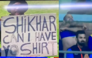 Shikhar Dhawan during the 3rd ODI against Zimbabwe. (Photo Source: Twitter)
