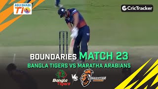 Bangla Tigers vs Maratha Arabians | Match 23 Full Boundaries | Abu Dhabi T10 Season 3