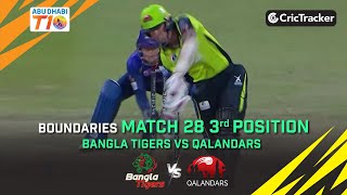 Bangla Tigers vs Qalandars | 3rd Position Playoff Full Boundaries | Abu Dhabi T10 Season 3