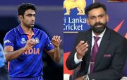R Ashwin and Mohammad Hafeez (Image Source: Twitter)