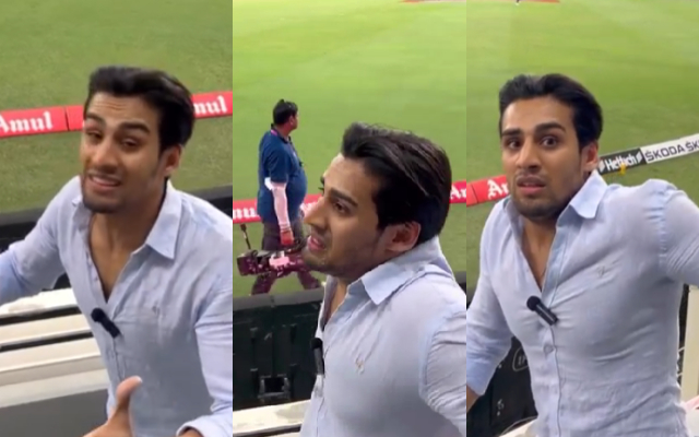 Momin Saqib During IND vs SL match (Image Credit- Instagram)