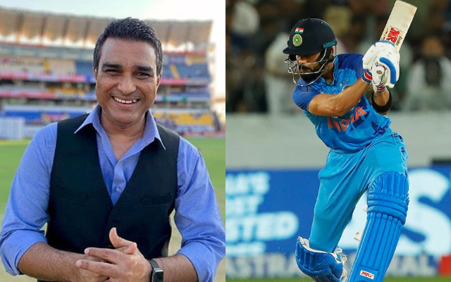 Sanjay Manjrekar and Virat Kohli (Image Source: Instagram/Twitter)