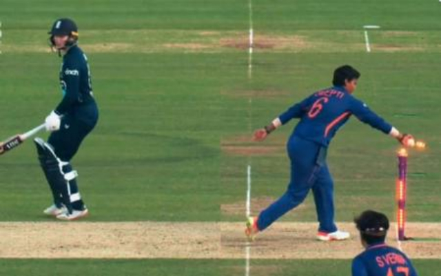 deepti sharma controversial run-out (pic source-twitter)