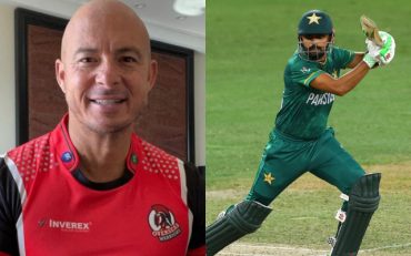 Herschelle Gibbs and Babar Azam (Image Source: YouTube/Getty Images)