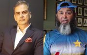 Nikhil Chopra and Mushtaq Ahmed (Image Source: CT/PCB)