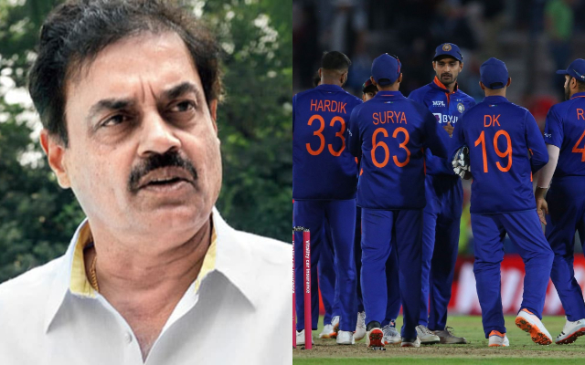 Dilip Vengsarkar and Team India (Image Source: Twitter)