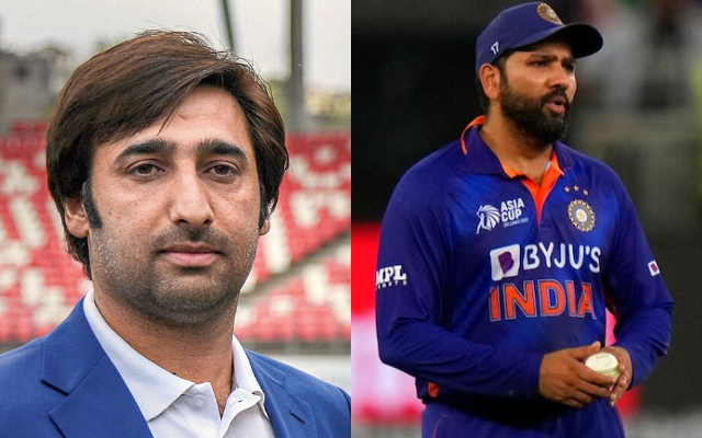 Asghar Afghan and Rohit Sharma (Image Source: ACB/BCCI)