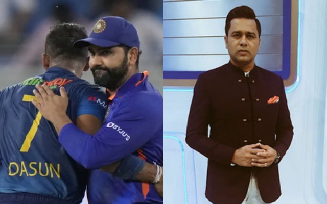 Aakash Chopra and Rohit Sharma (Image Source: Twitter)