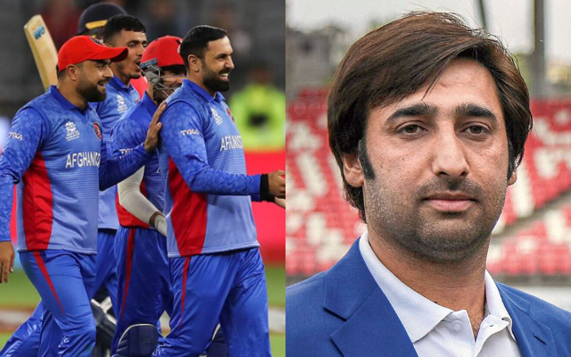 Afghanistan Cricket Team and Asghar Afghan (Image Source: Getty Images/Twitter)