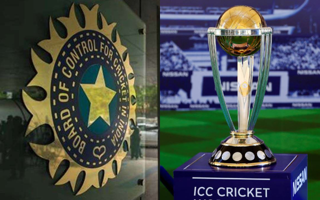 BCCI and World Cup Trophy (Image Source: ICC/BCCI)