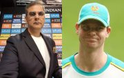 Nikhil Chopra and Steve Smith (Image Source: Twitter)