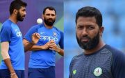 Jasprit Bumrah, Mohammad Shami and Wasim Jaffer (Image Source: Getty Images/BCCI)