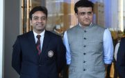 Arun Dhumal and Sourav Ganguly (Image Source: BCCI)
