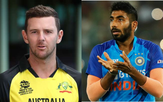 Josh Hazlewood and Jasprit Bumrah (Image Source: Getty Images/BCCI)