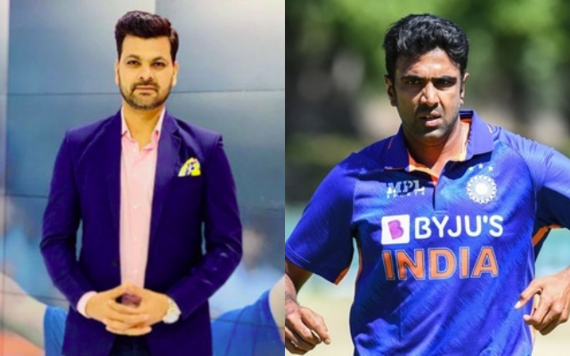 RP Singh and R Ashwin (Image Source: Twitter)