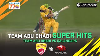 Team Abu Dhabi vs Qalandars | Super Hits | Match 8 | Abu Dhabi T10 League Season 4