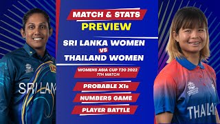 Women's Asia Cup T20 2022: SL-W vs THA-W | 7th Match | Match Prediction, Stats, Playing XI