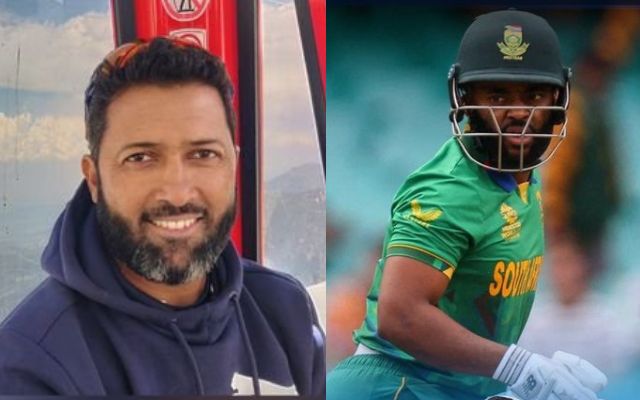 Wasim Jaffer and Temba Bavuma (Image Credit- twitter) 
