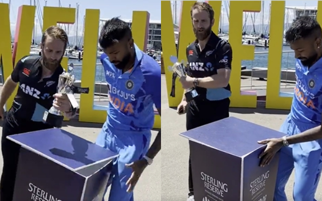 Kane Williamson and Hardik Pandya (Image Source: Twitter)