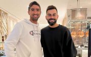 Shahnawaz Dahani and Virat Kohli (Image Source: Twitter)