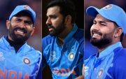 Dinesh Karthik, Rohit Sharma and Rishabh Pant (Pic Source-Twitter)