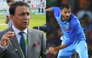Sunil Gavaskar and Axar Patel (Pic Source-Twitter)