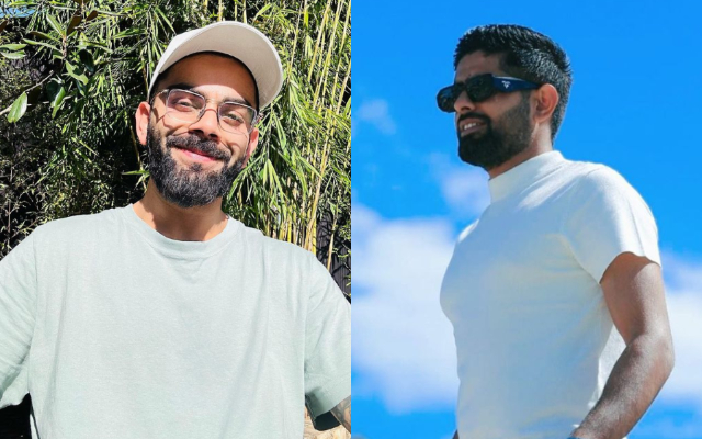 Virat Kohli and Babar Azam (Pic Source-Twitter)