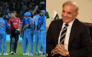 Team India and Shehbaz Sharif (Image Source: Getty Images)
