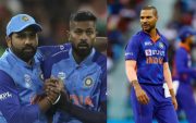 Rohit Sharma, Hardik Pandya and Shikhar Dhawan (Image Source: BCCI)