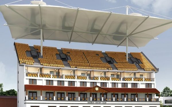 The Chepauk stadium stand (Image Source: Twitter)